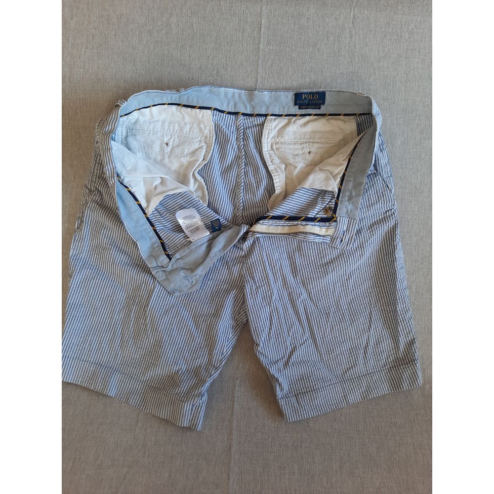 Polo Ralph Lauren Men 36 Stretch Classic Lined Wrinkled‎ Flat Front Chino Short